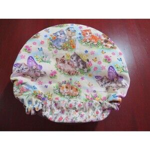 Kitchenaid Bowl Cover Reversible Pink Floral And Kittens